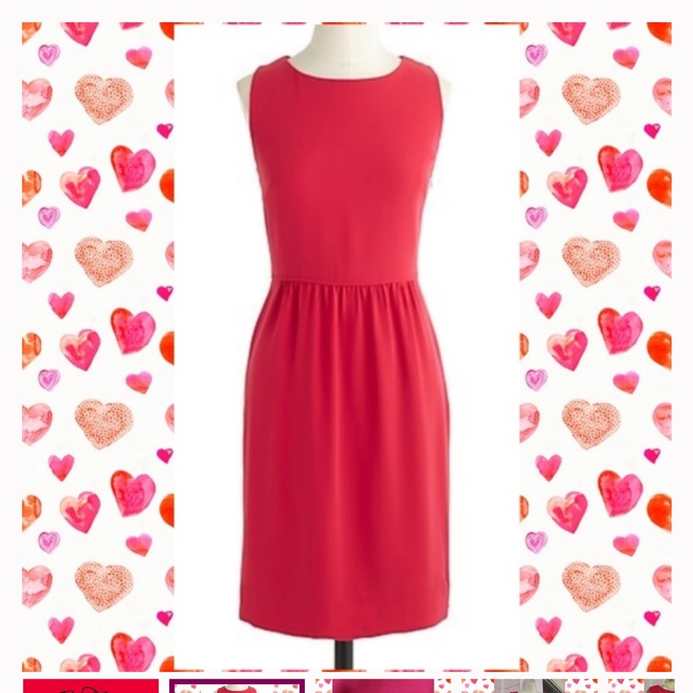 J Crew Camille Dress in Neon Persimmon